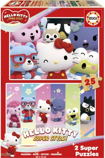 Educa Holzpuzzle Hello Kitty 2x25 Teile