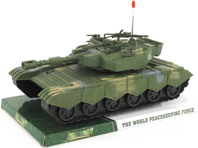 Plastik-Militärpanzer mit Schwungradantrieb 32 cm – 1 Stück