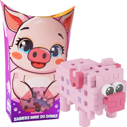 Bausteinset Mini Waffle Pocket Pets – Schweinchen