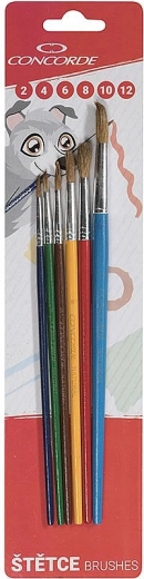Set runder Pinsel CONCORDE Color, 6 Stk.