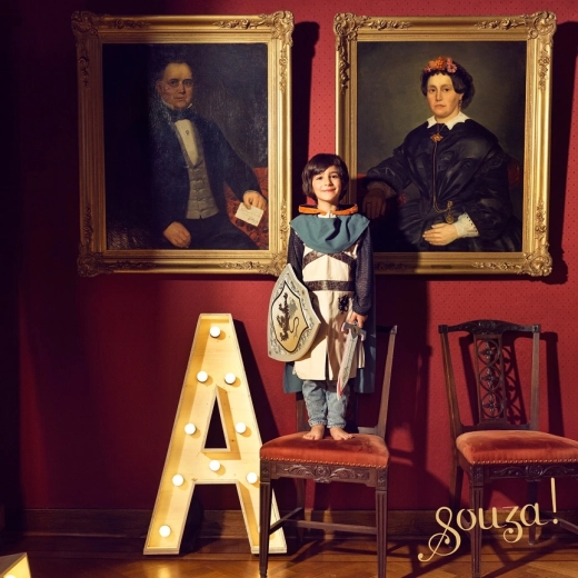 Souza! Kinderkostüm Ritter Geoffrey (3–4 Jahre, 98–104 cm)