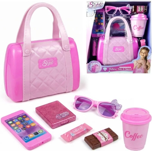 Set modischer Accessoires für Mädchen mit Handtasche - 1 Stück