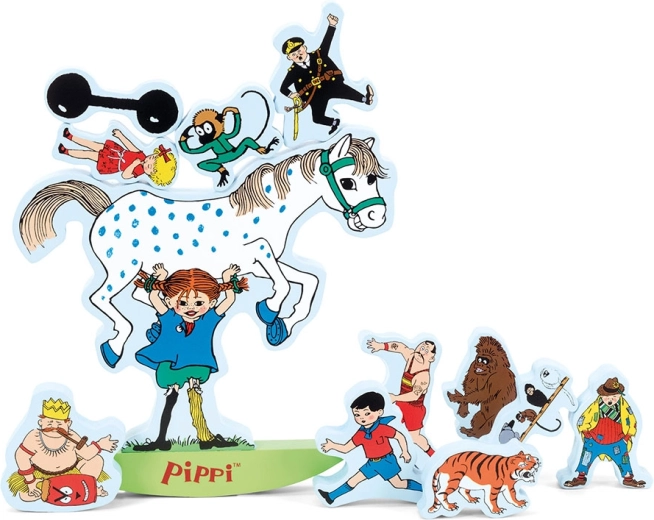 Pippi – Balance-Stapelspiel aus Holzteilen