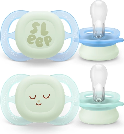 Philips Avent Nacht-Schnuller für Neugeborene 0–2 Monate, 2 Stk.