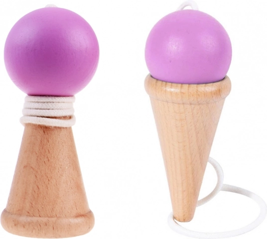 Holz-Geschicklichkeitsspiel Fang die Kugel