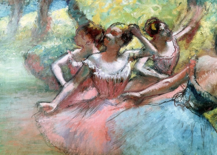 Ravensburger Puzzle Art Collection: Vier Ballerinas auf der Bühne – 1000 Teile