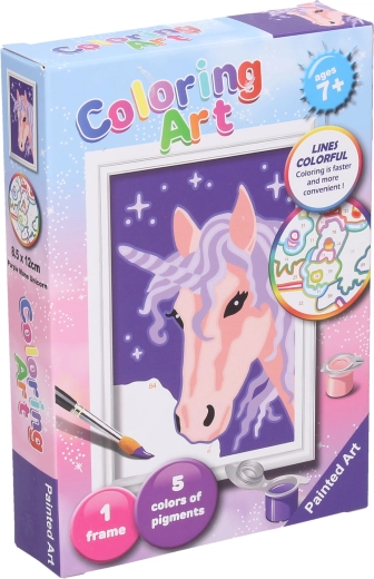 Malen nach Zahlen Einhorn 13 cm - 1 Stück