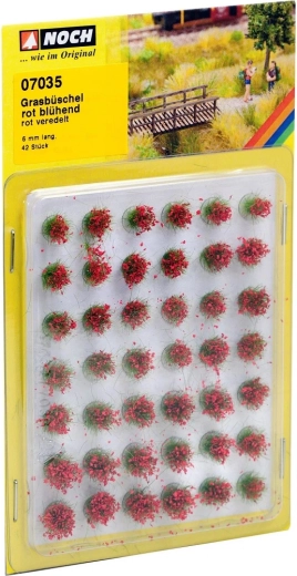 Noch blühende Grasbüschel Mini-Set 42 Stk.