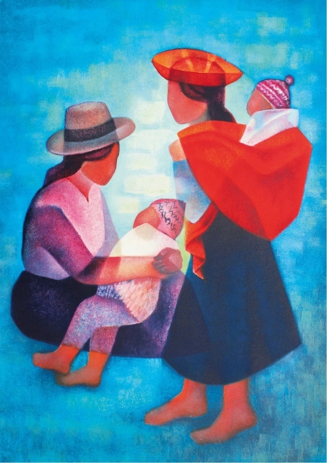 Puzzle BLUEBIRD Peruanische Familie – 1000 Teile