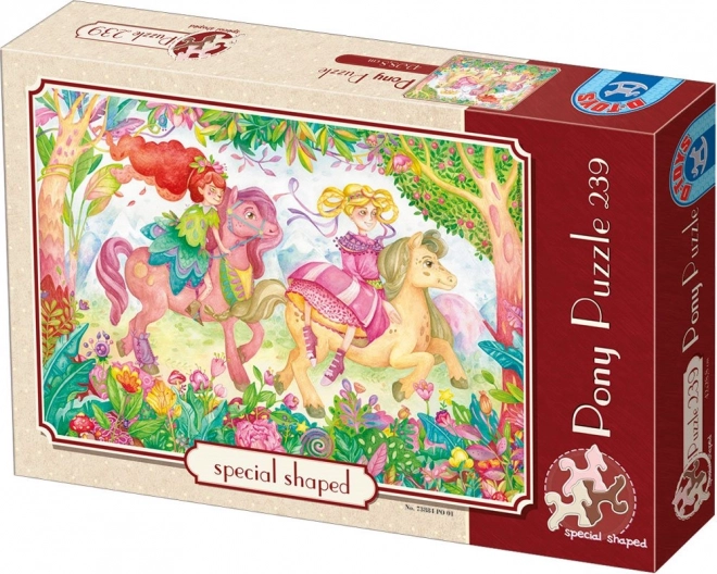 Puzzle Bunte Ponys 239 Teile D-Toys