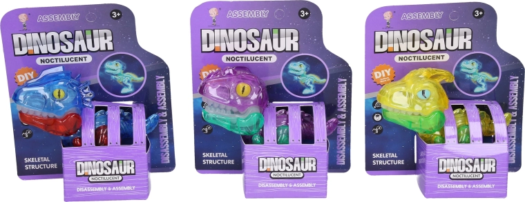 Dinosaurier mit Skelett, leuchtet im Dunkeln – 1 Stück