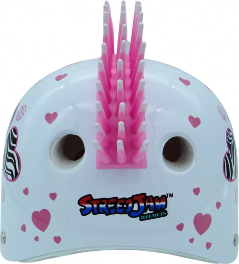 Helm Zebra mit Herzchen