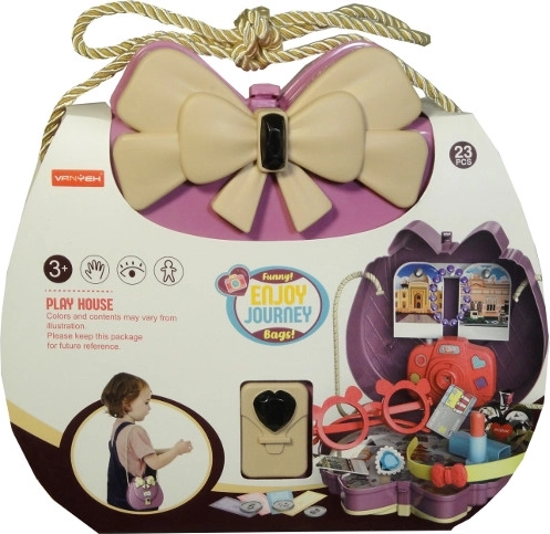 Kinder-Schönheitsset 2-in-1 Handtasche mit Zubehör