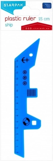 STARPAK Lineal Schiff 15 cm - 1 Stück