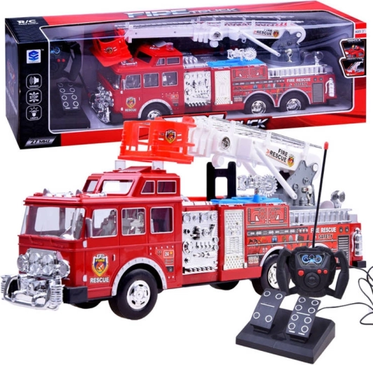Ferngesteuertes Feuerwehrauto mit Licht und Sirene – 1 Stück