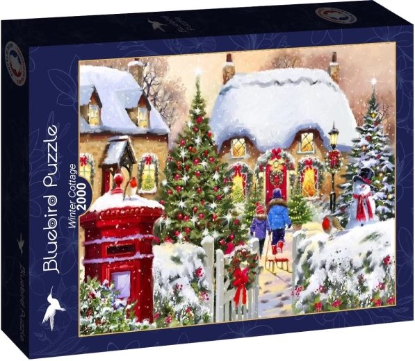Bluebird Puzzle Winterhütte 2000 Teile