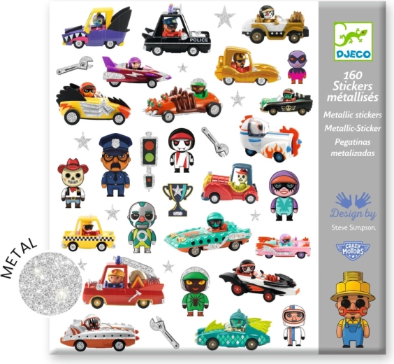 Aufkleber Crazy Motors DJECO
