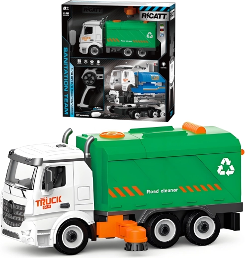 RC-Bausatz Müllwagen 1:18, 54 Teile