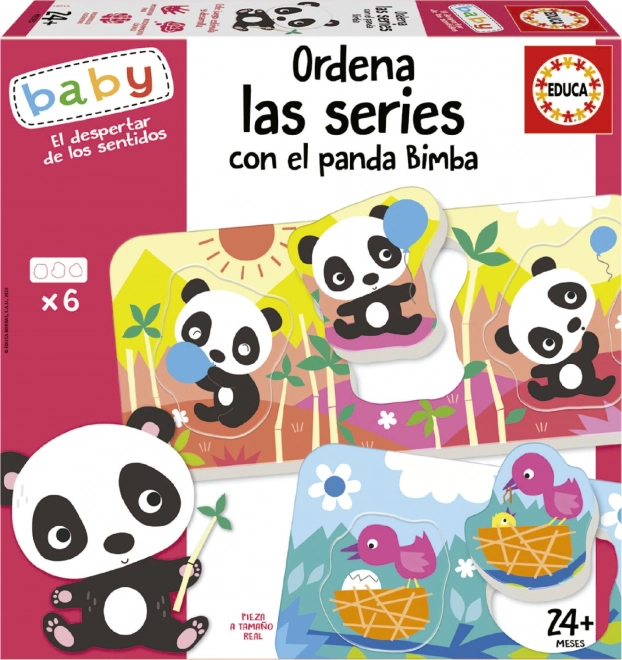 EDUCA Baby Puzzle Panda Bimba und Freunde