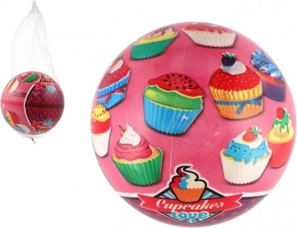 Aufblasbarer Ball Cupcakes 23 cm im Netz