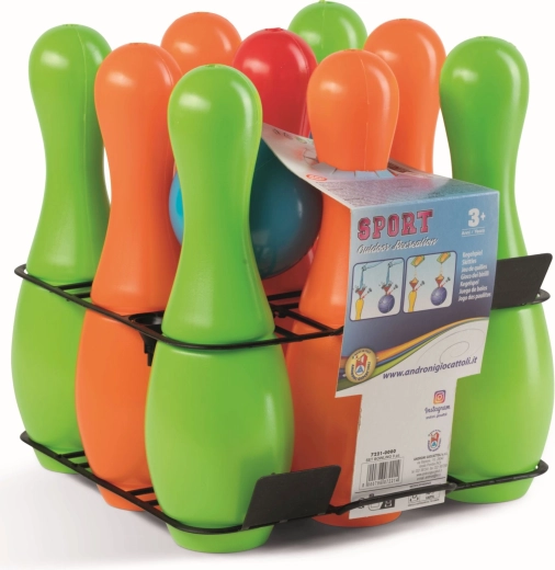 Androni Bowling-Set, befüllbar mit Wasser oder Sand, 27 cm