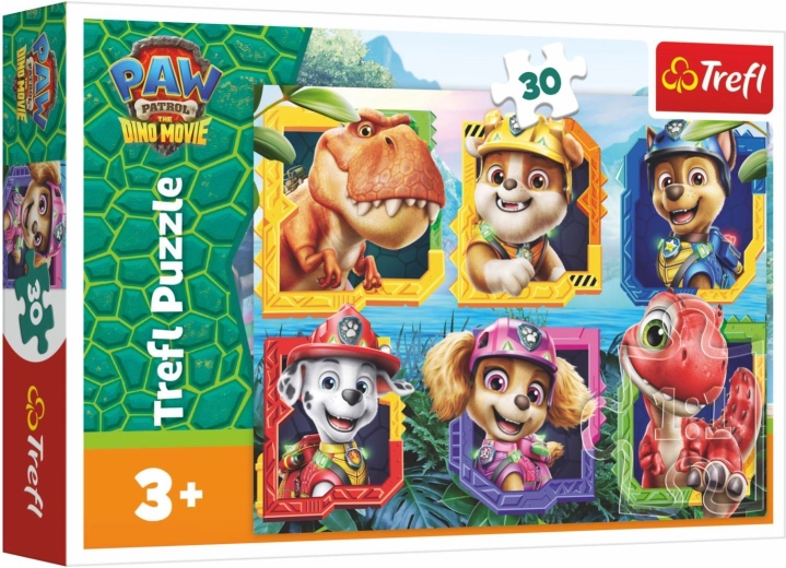 Puzzle Tlapková patrola Paw Patrol Dino Movie Dinosaurierinsel 30 Teile