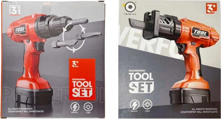 Elektrische Kinderbohrmaschine 2-in-1 mit Batteriebetrieb