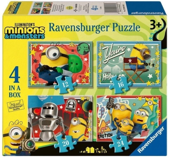 Ravensburger Puzzle Mimoni und Monster 4 in 1 (12, 16, 20, 24 Teile)