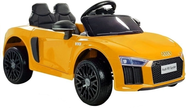 Elektrisches Kinderauto AUDI R8 Spyder – gelb