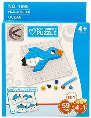 Puzzle-Bausatz Meerestiere 59 Teile – 1 Stück