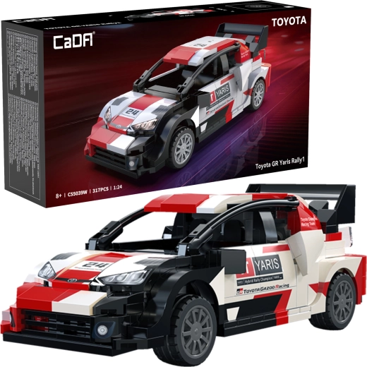 Bausteinset CaDA Toyota GR Yaris Rally1 – Rennwagen 317 Teile (1:24)