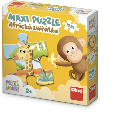 Dino Maxi-Baby-Puzzle Erstes Spielen: Afrikanische Tiere, 15 Teile