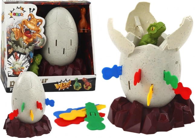 Dinosaurierspiel herausspringendes Ei