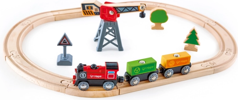 Eisenbahnset mit elektrischem Zug
