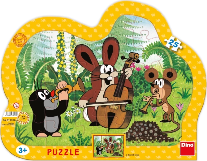 Dino Puzzle Der kleine Maulwurf Musiker