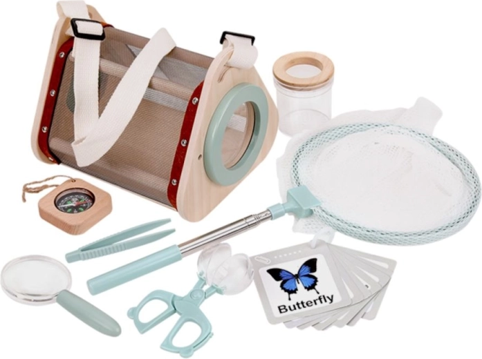 Holz-Set zum Fangen und Beobachten von Insekten KABI für Kinder ab 3 Jahren