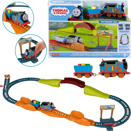 Fisher-Price Thomas und seine Freunde Matschiges Abenteuer mit Thomas, Antrieb und Schienen