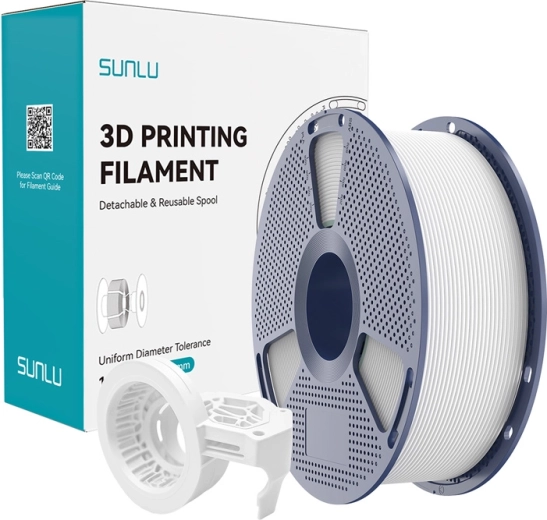 Hochgeschwindigkeits-matter SUNLU PETG-Filament – Weiß