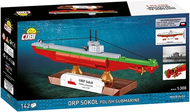 Cobi WWII ORP Sokół polnisches U-Boot 1:300