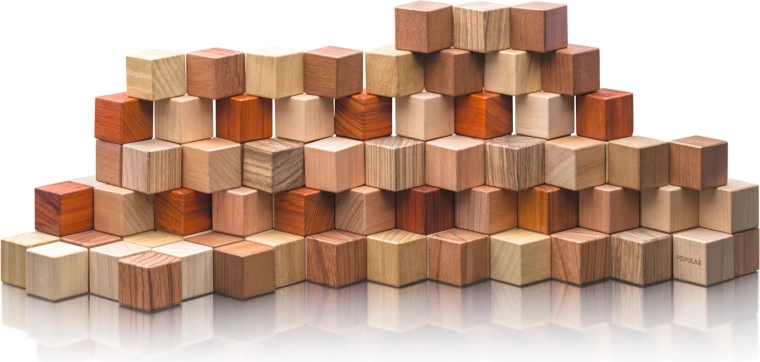 Holzwürfel 2,5 cm, 100 Stk.