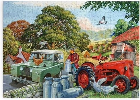Puzzle Bob und sein Hund – 500 große Teile
