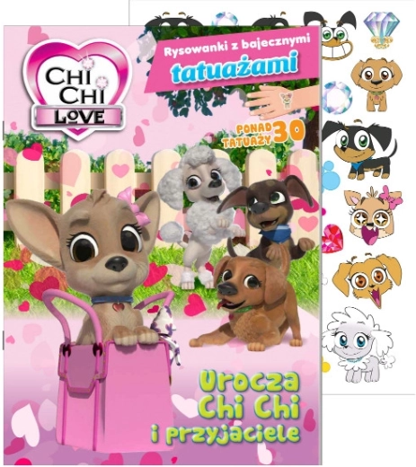 Chi Chi Love Malbuch mit märchenhaften Tattoos, Teil 1