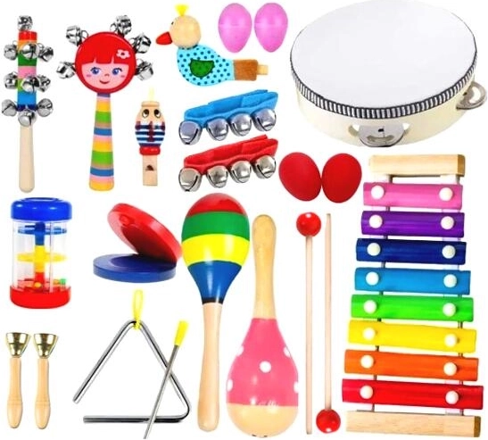 Holzset für Kinder-Musikinstrumente