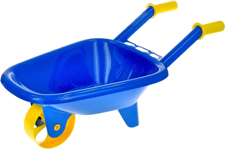 Kinder-Schubkarre aus Kunststoff blau 60 × 25 × 30 cm