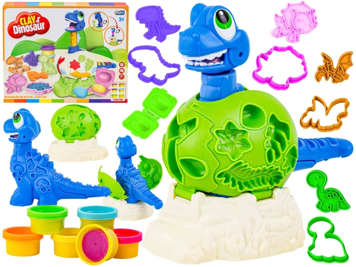 Kreativ-Set mit Knete: schlüpfender Dinosaurier