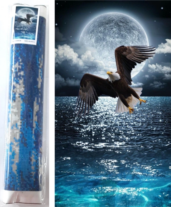 Diamantmalerei Nachtjäger 80 × 40 cm