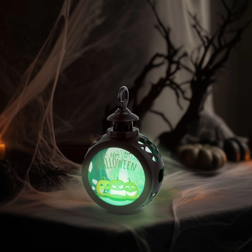 Hängende LED-Halloween-Dekoration Kürbis