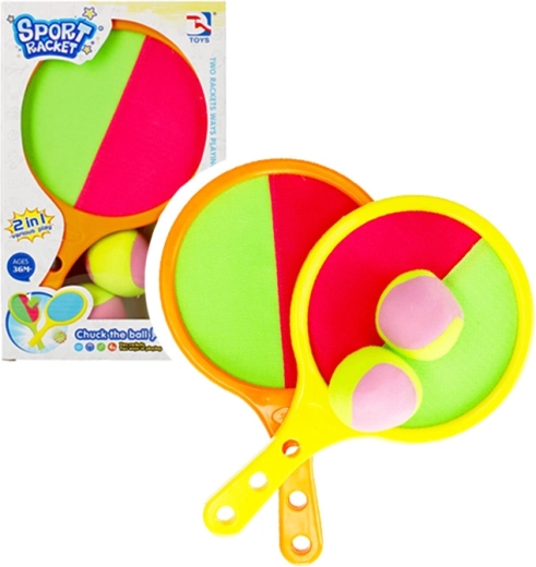 2-in-1 Catchball-Schlägerset