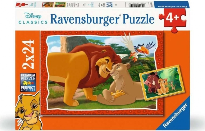 Puzzle Disney Der König der Löwen 2x24 Teile