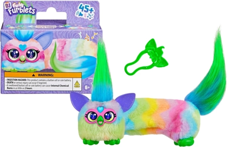Furby DJ Furblet Can Dee Swirl Plüsch-Interaktivspielzeug